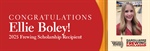 Ellie Boley, Granddaughter of Illinois Bowling Proprietor, Receives $25,000 Daroll and Dolores Frewing Scholarship
